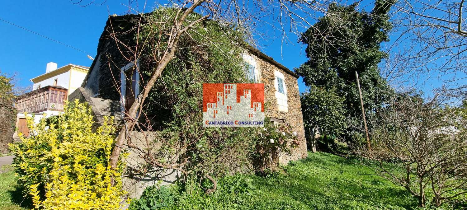Finca Edificable con Casa a Rehabilitar y Hórreo en estado aceptable en Villacondide, Coaña