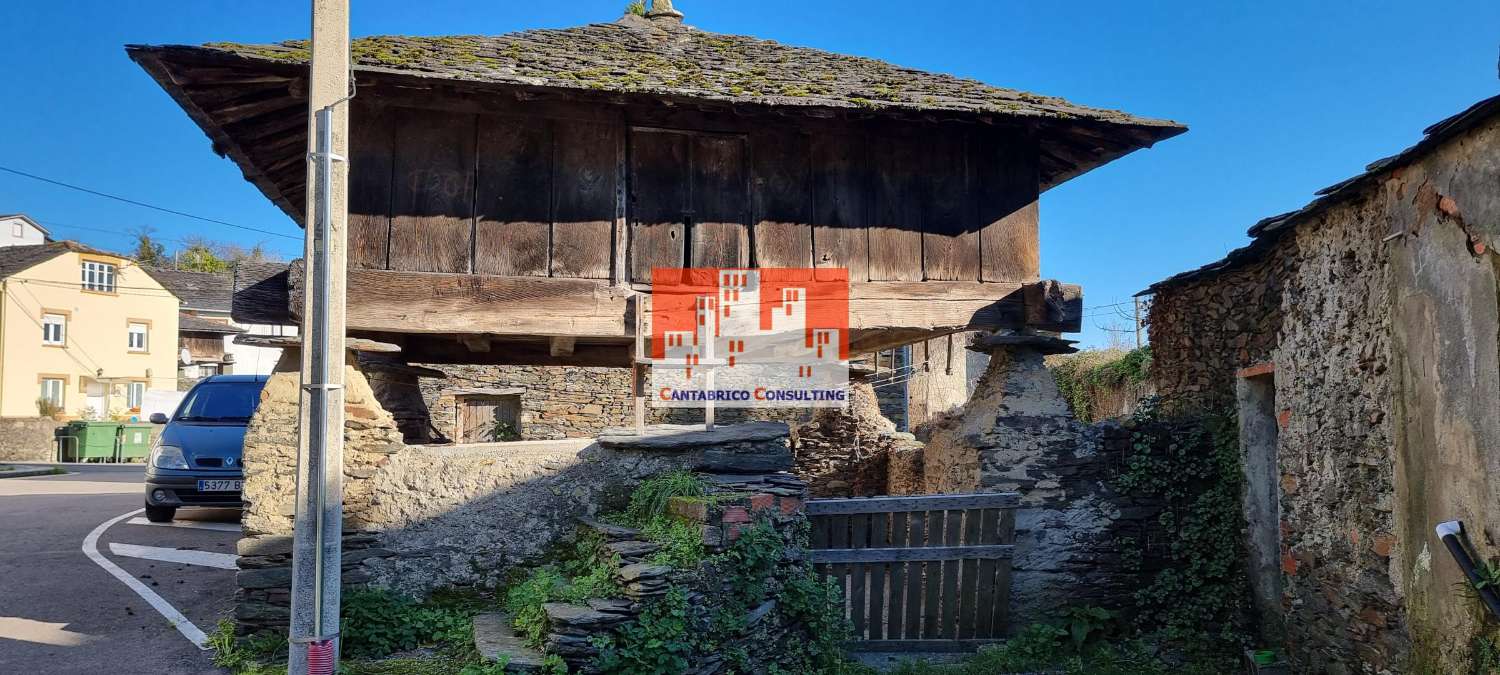 Finca Edificable con Casa a Rehabilitar y Hórreo en estado aceptable en Villacondide, Coaña