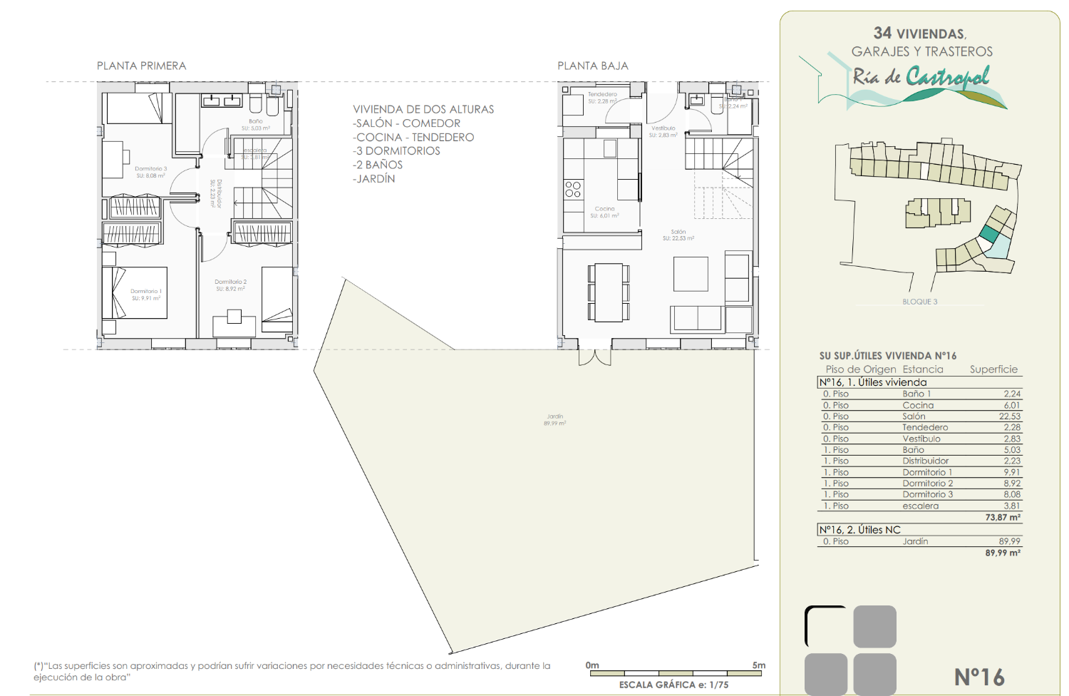 REIHENHAUS 7 - 3 SCHLAFZIMMER MIT GARAGE UND ABSTELLRAUM IN NEUEM PROMOTION IN CASTROPOL ASTURIAS