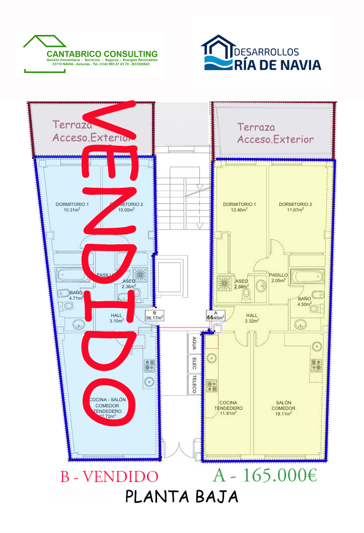 PISOS DE 1 Y 2 DORMITORIOS EN EL ESPIN - COAÑA - AL LADO DE NAVIA