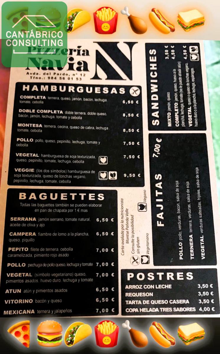 Restauranger överlåtelse i Navia