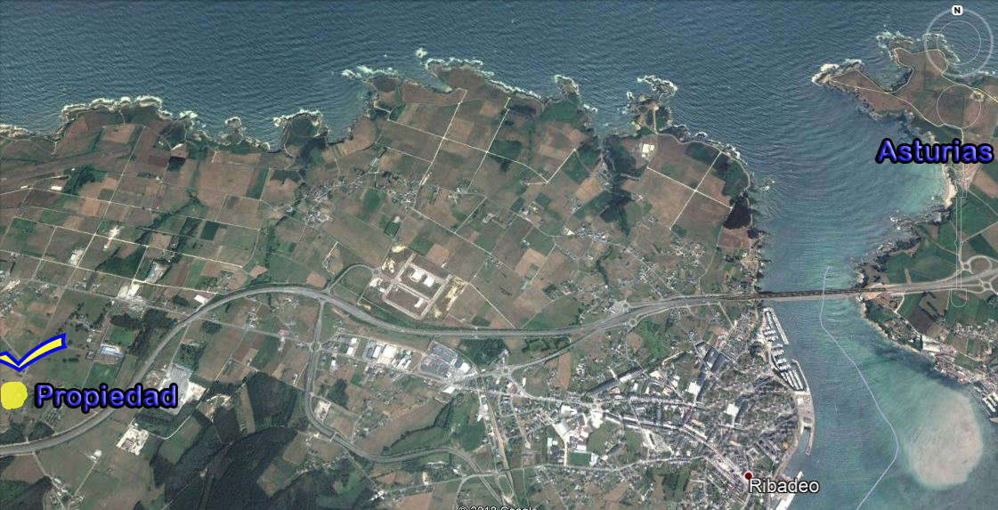 VILLAFRAMIL RIBADEO LUGO PARCELA EDFICABLE DE 1.500 METROS CON VISTAS