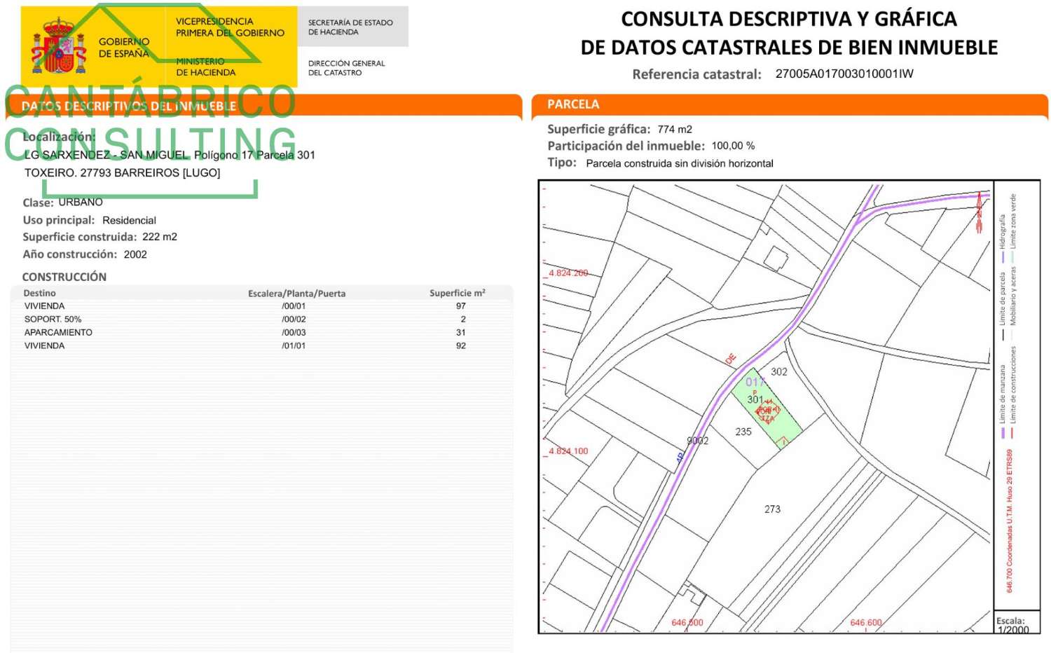Xalet en venda in Barreiros