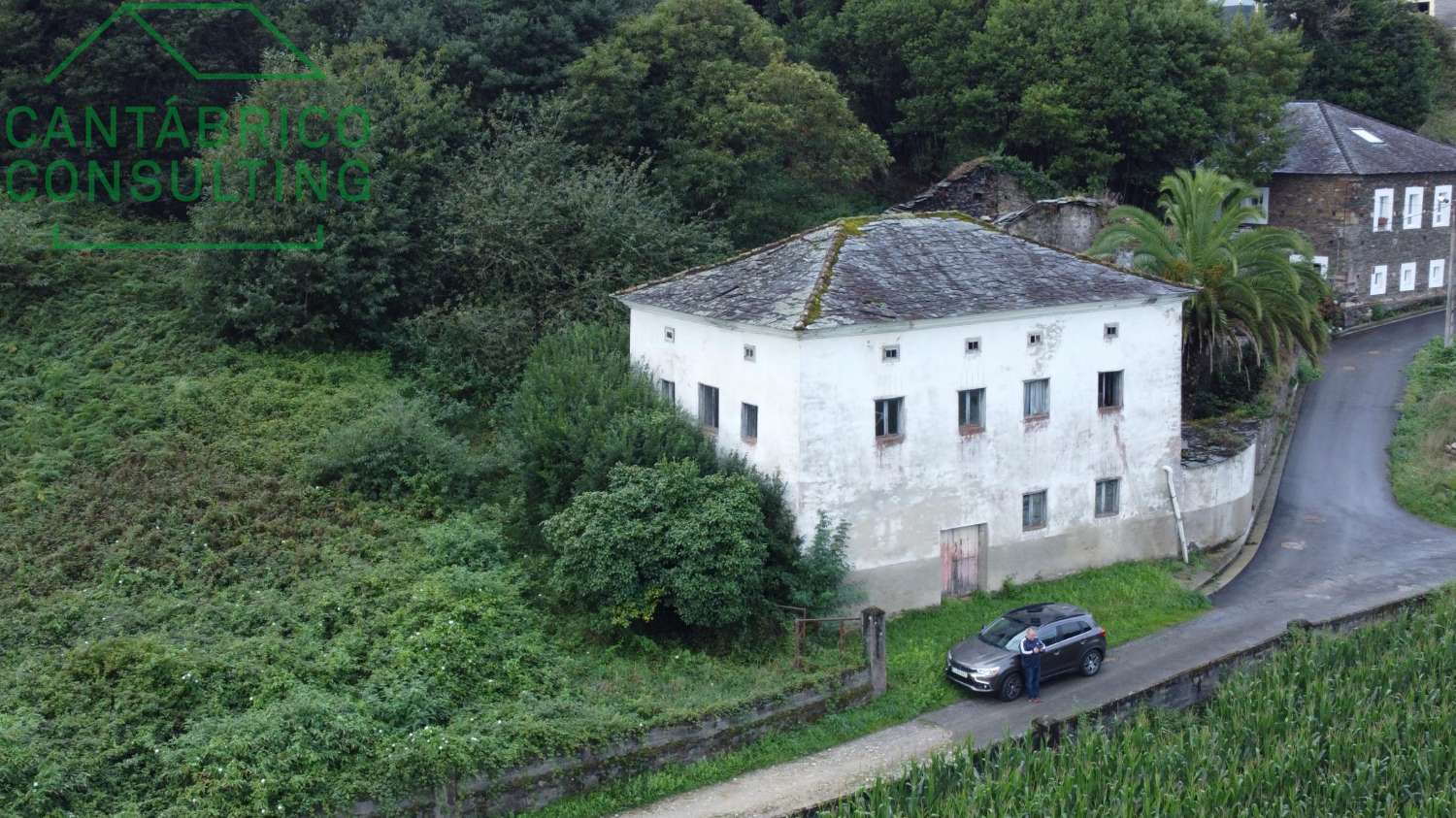 GRAN CASA A REFORMAR CON FINCA  AL LADO DEL RIO NAVIA - PORTO - COAÑA