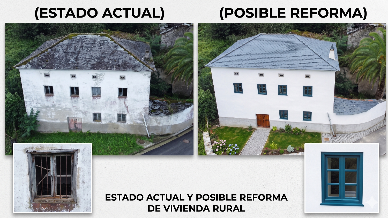 GRAN CASA A REFORMAR CON FINCA  AL LADO DEL RIO NAVIA - PORTO - COAÑA