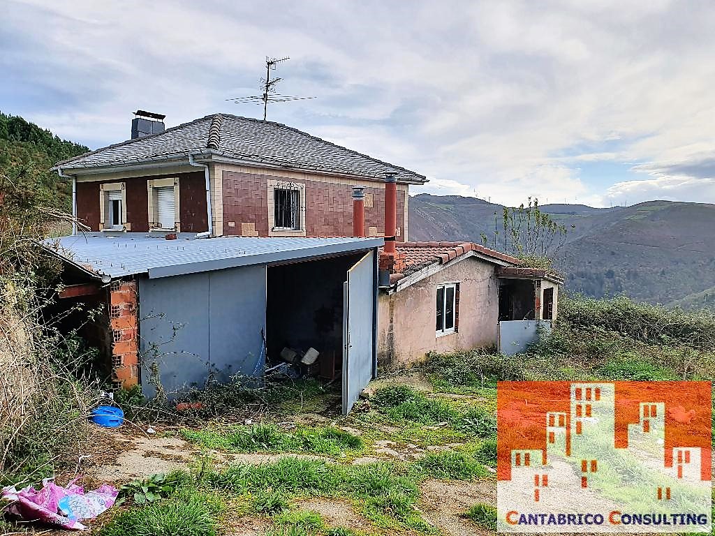 DOS FINCAS CON CASA Y CABAÑA EN PLENA MONTAÑA DE VALDES CON MUCHA NECESIDAD DE LIMPIEZA Y ADECUACIÓN CON ACCESO PARA TODOTERRENO